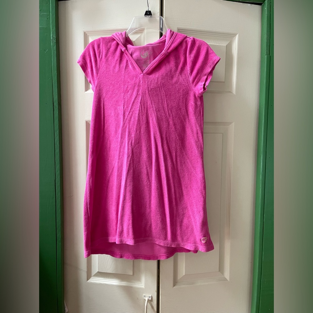 Pink Cover Up With Hood